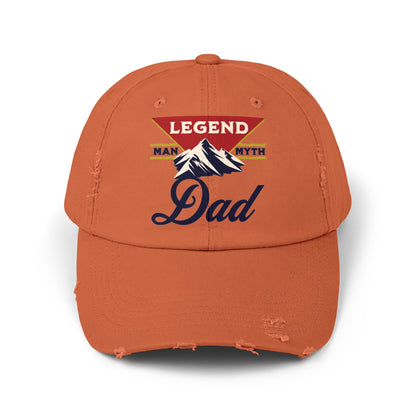 Man Myth Legend DAD Distressed Cap