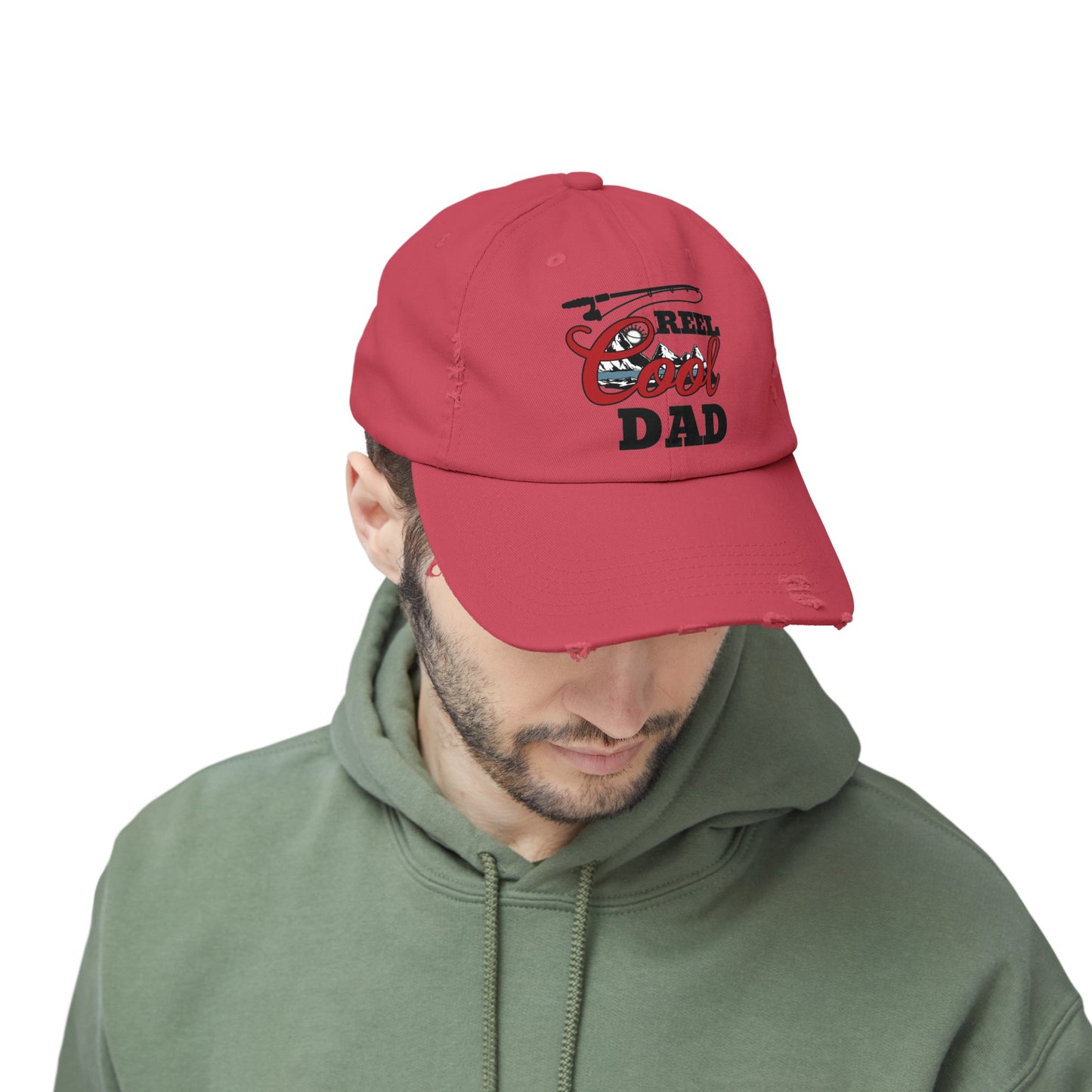 REEL COOL DAD Distressed Cap