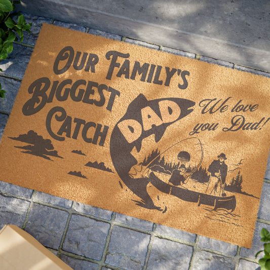 Our Family's Biggest Catch Welcome Mat