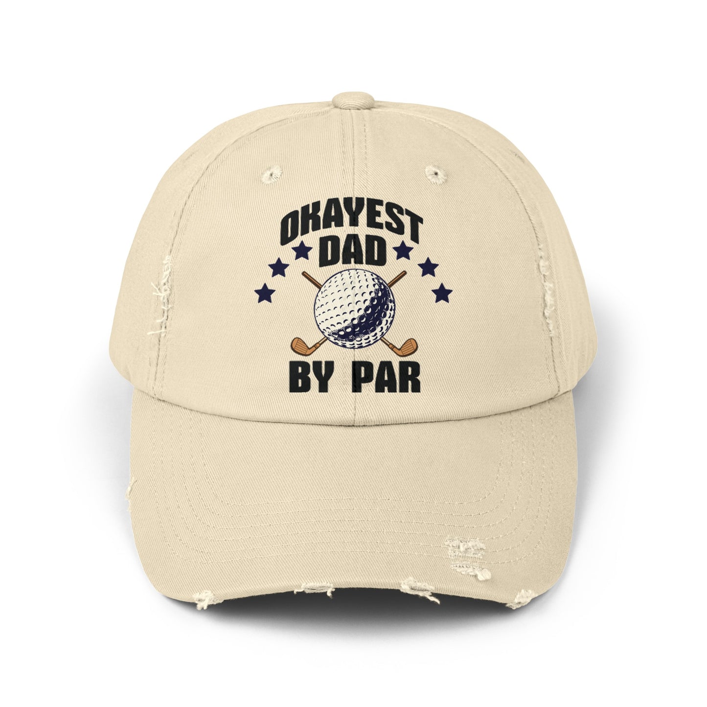 OKAYEST DAD BY PAR Distressed Cap