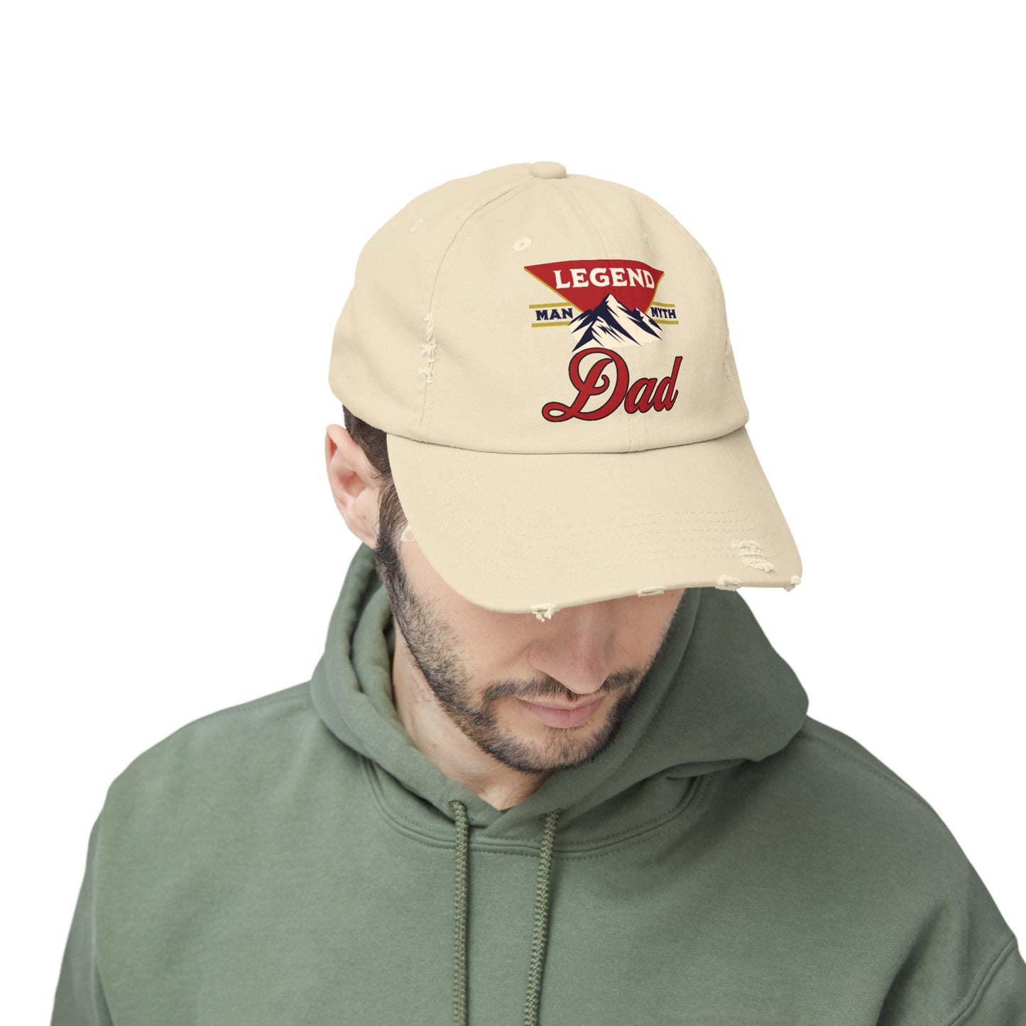 Man Myth Legend DAD Distressed Cap