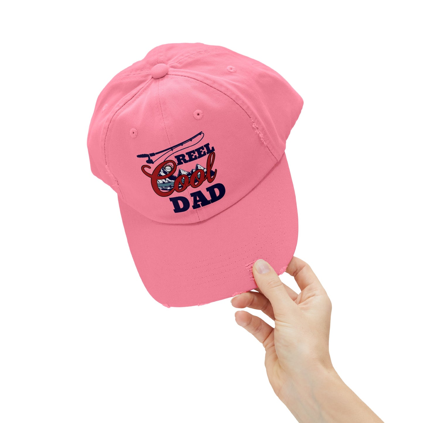 REEL COOL DAD Distressed Cap