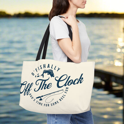 O'Fishally Off Clock Weekender Tote Bag