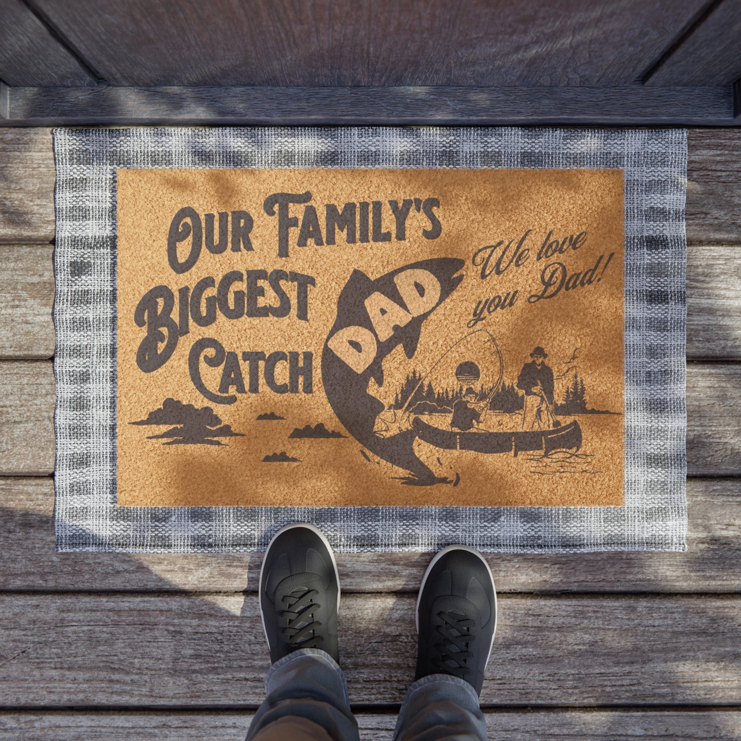 Our Family's Biggest Catch Welcome Mat