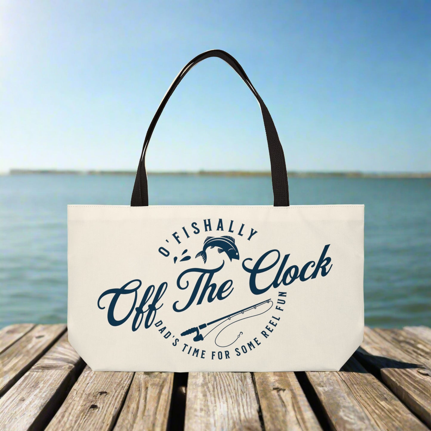 O'Fishally Off Clock Weekender Tote Bag