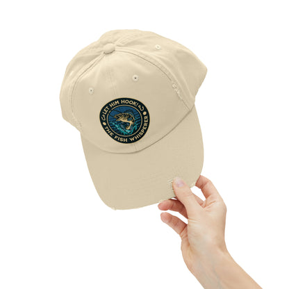 LET HIM HOOK! The Fish Whisperer - Distressed Fishing Cap