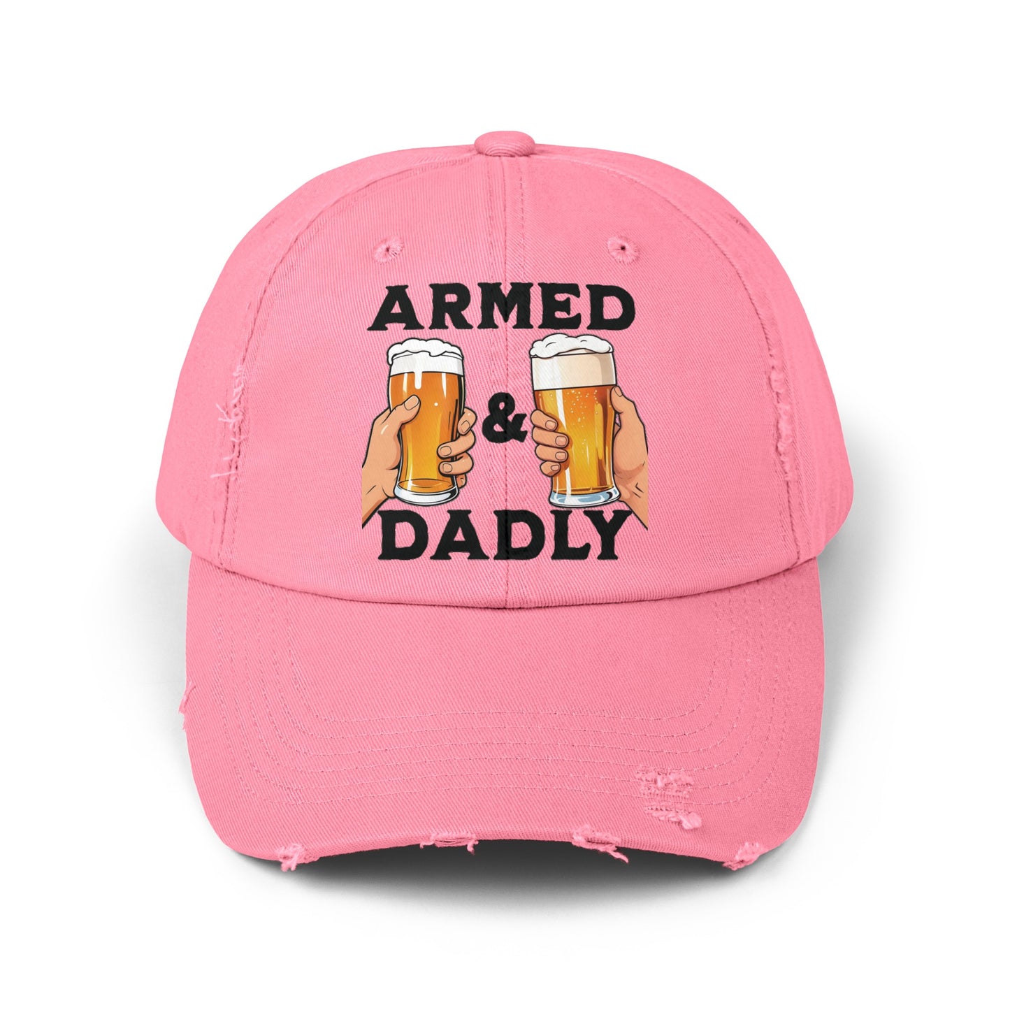 ARMED AND DADLY Distressed Cap