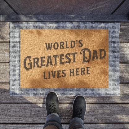 World's Greatest Dad Welcome Doormat