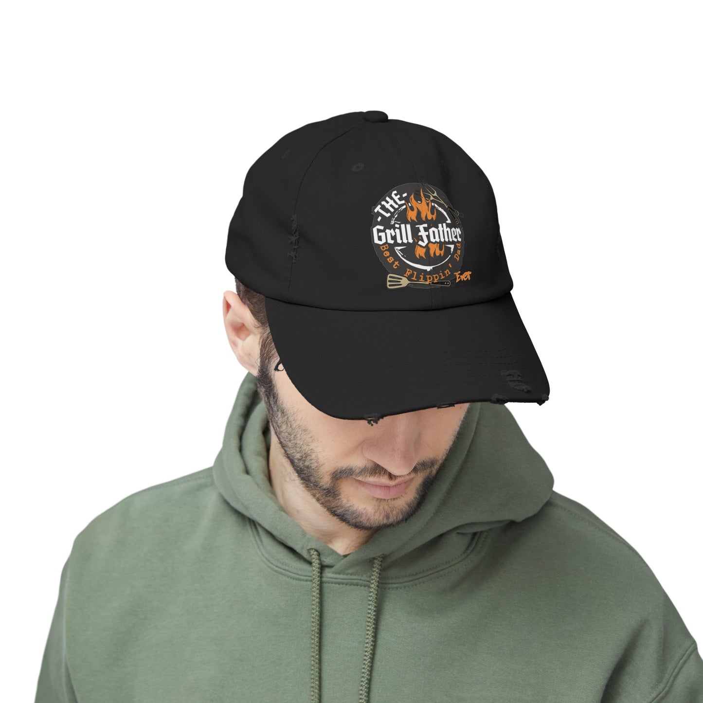 THE GRILL FATHER BBQ - Distressed Cap