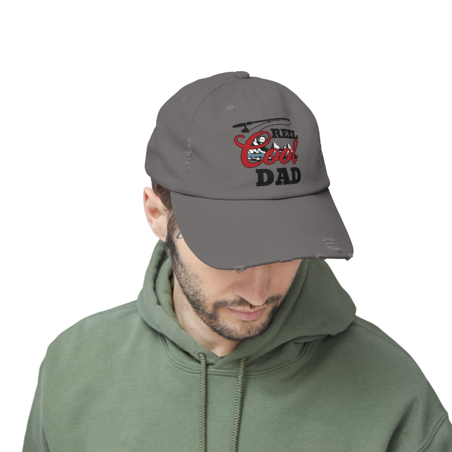 REEL COOL DAD Distressed Cap