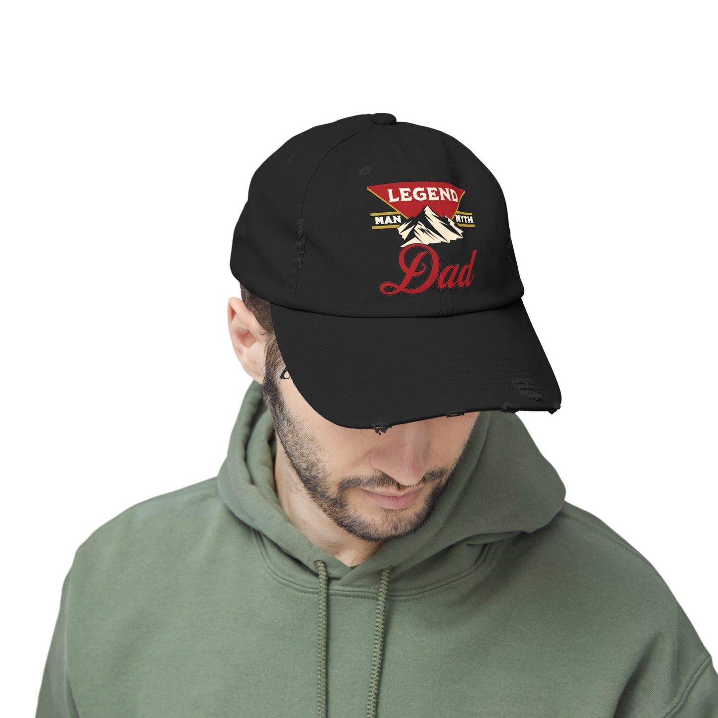 Man Myth Legend DAD Distressed Cap