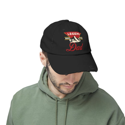 Man Myth Legend DAD Distressed Cap