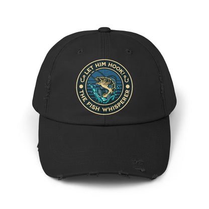 LET HIM HOOK! The Fish Whisperer - Distressed Fishing Cap