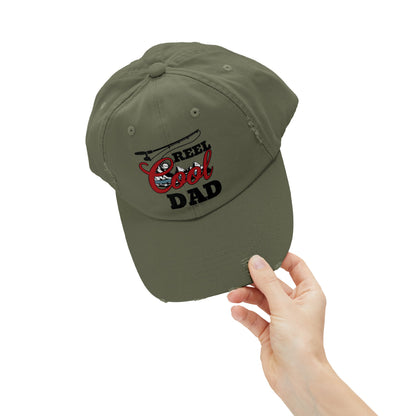 REEL COOL DAD Distressed Cap