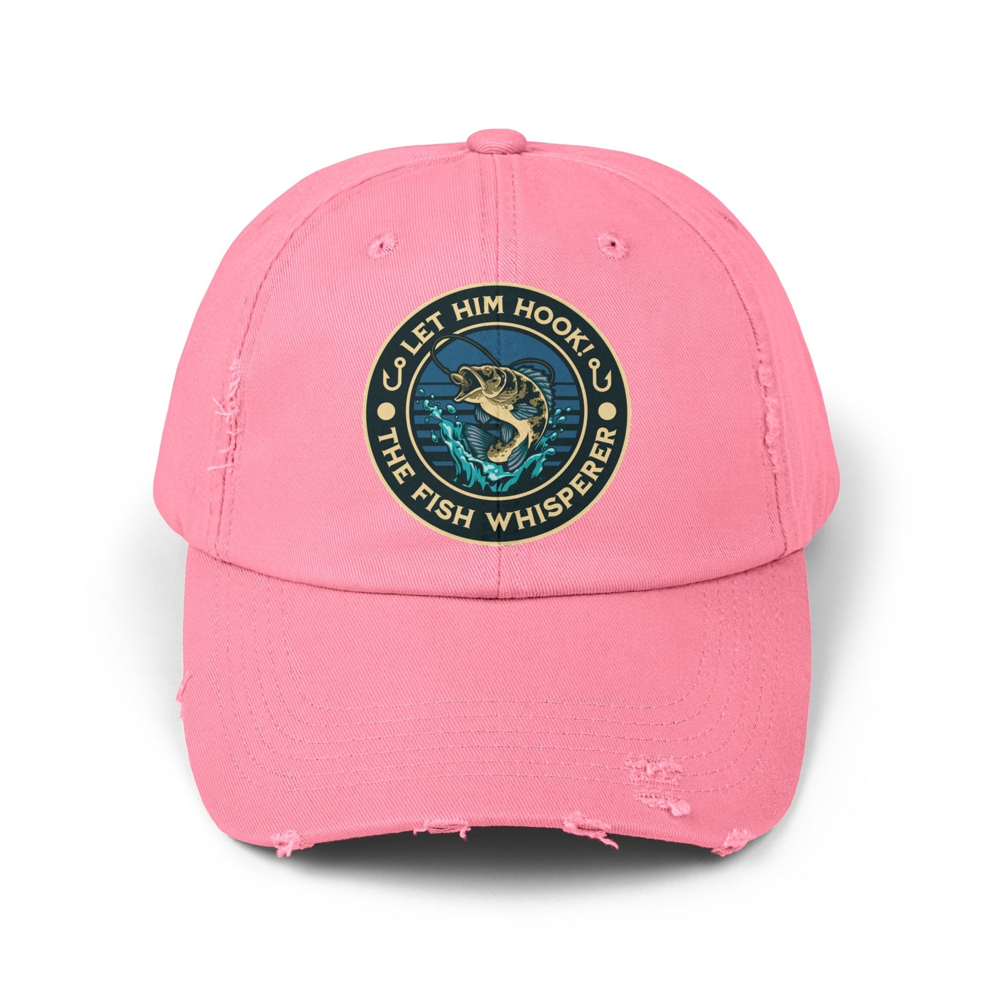 LET HIM HOOK! The Fish Whisperer - Distressed Fishing Cap