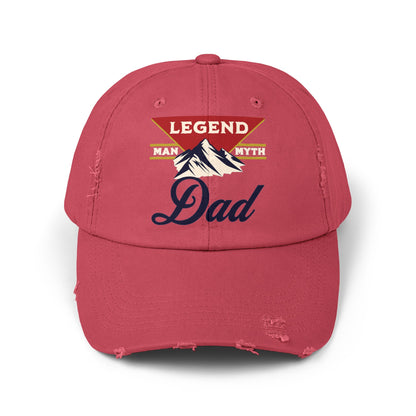 Man Myth Legend DAD Distressed Cap