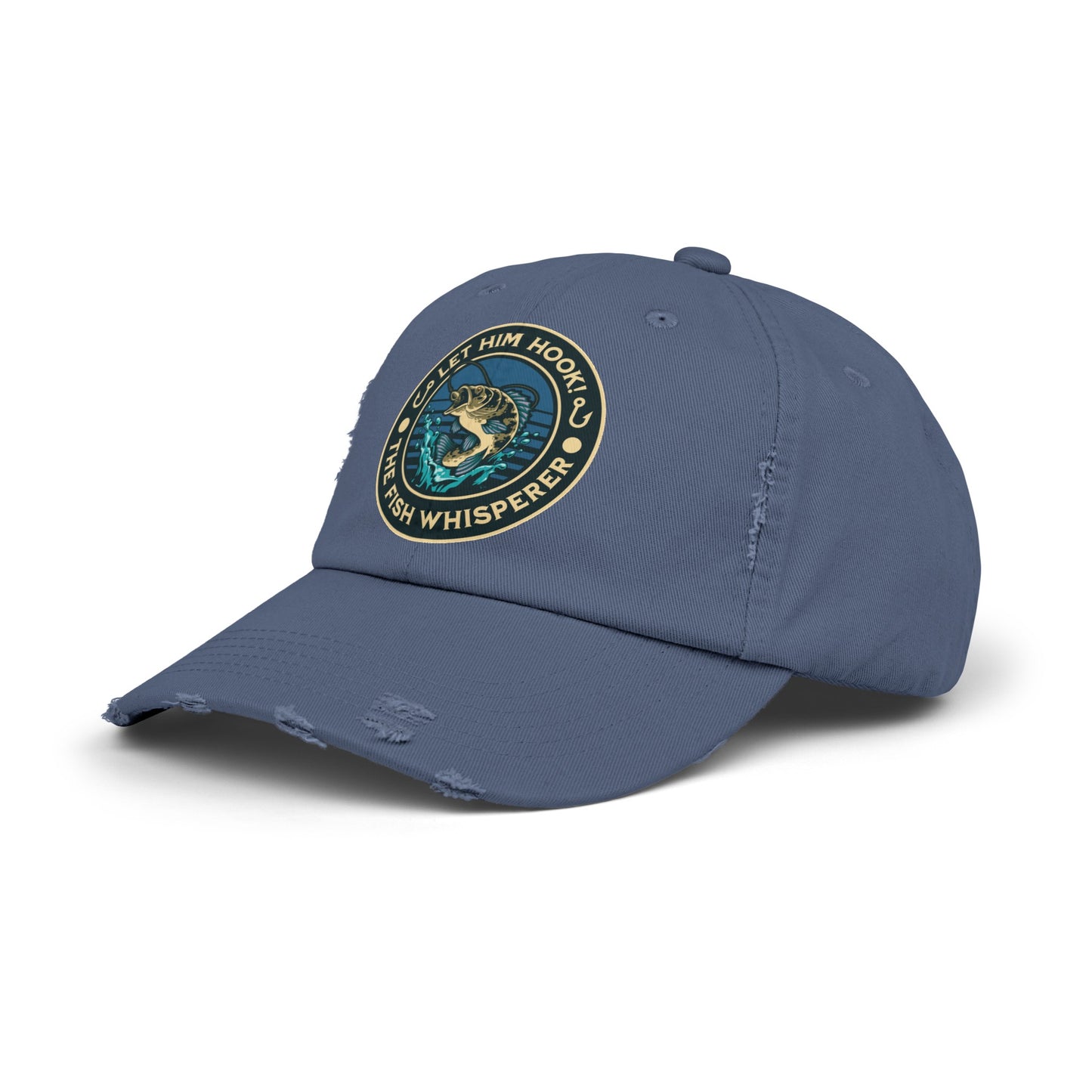 LET HIM HOOK! The Fish Whisperer - Distressed Fishing Cap