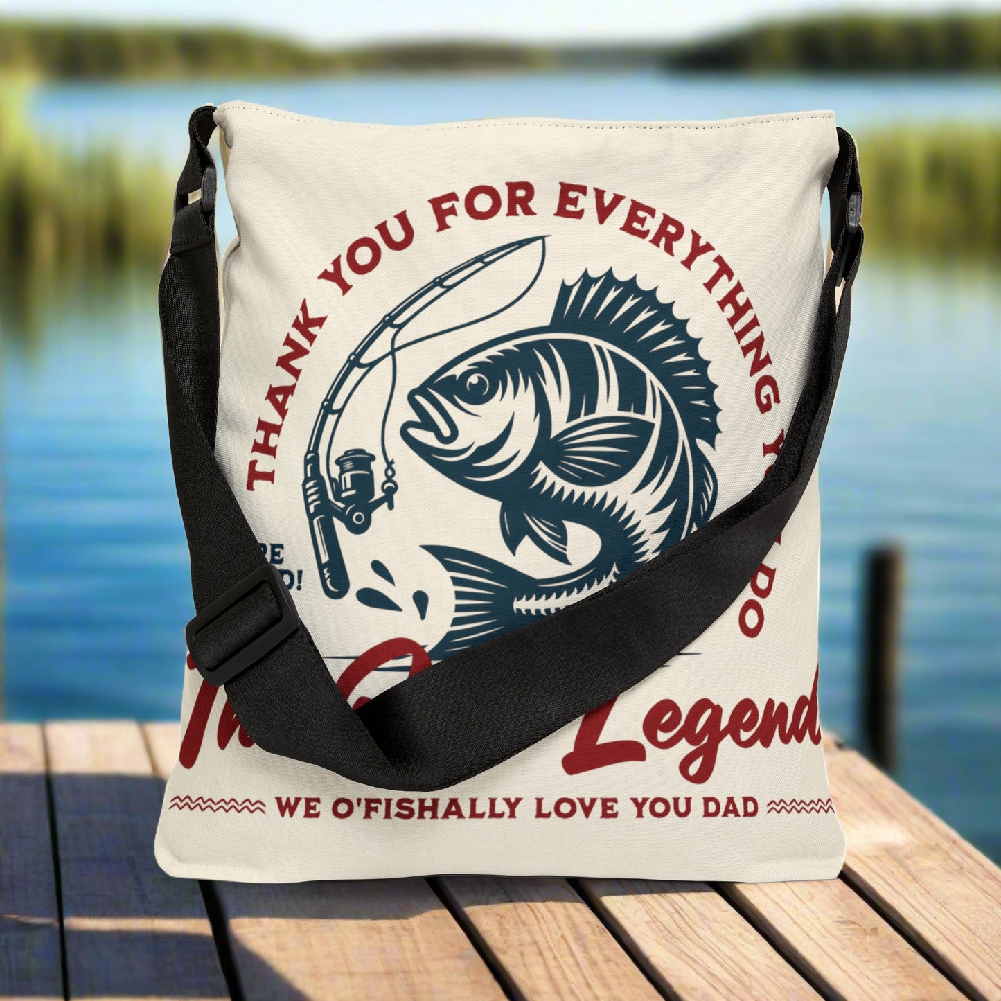 The Reel Legend Adjustable Tote Bag