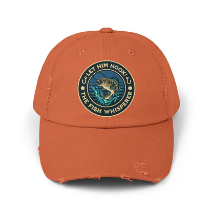 LET HIM HOOK! The Fish Whisperer - Distressed Fishing Cap