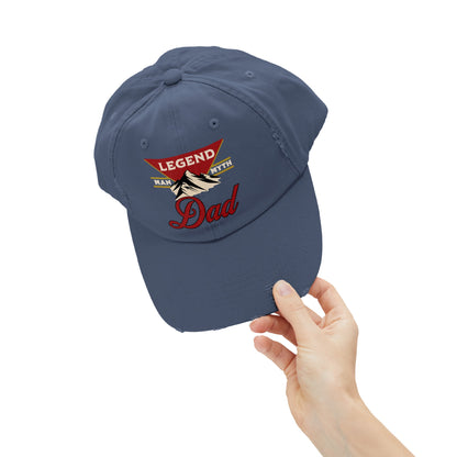 Man Myth Legend DAD Distressed Cap