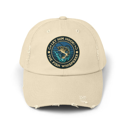 LET HIM HOOK! The Fish Whisperer - Distressed Fishing Cap