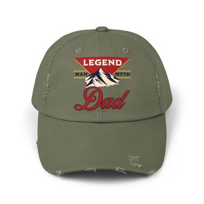 Man Myth Legend DAD Distressed Cap