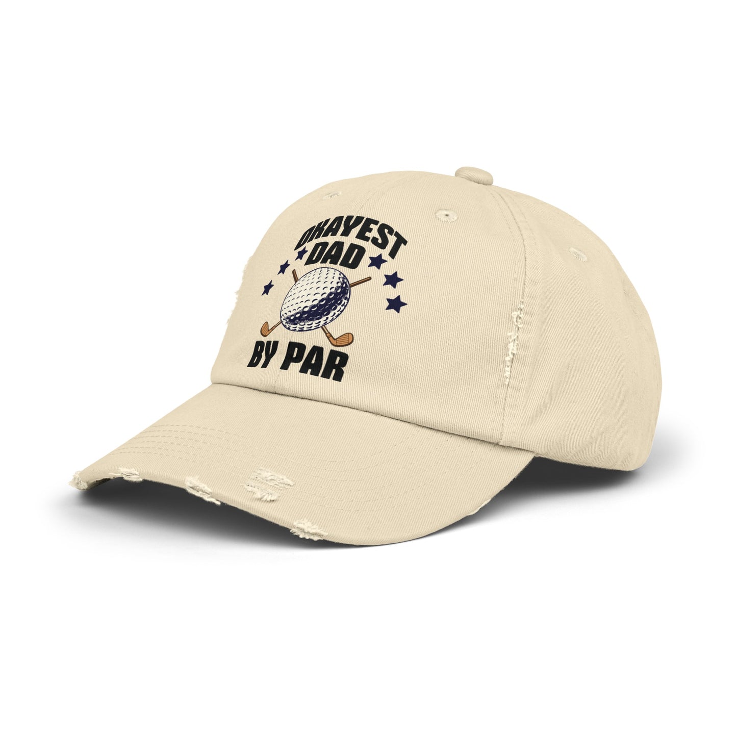 OKAYEST DAD BY PAR Distressed Cap