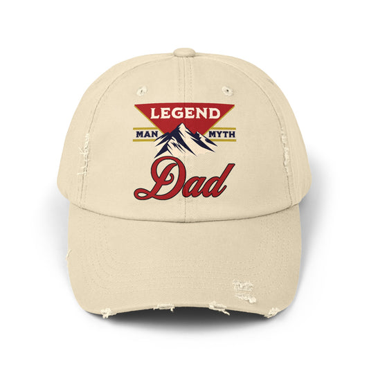 Man Myth Legend DAD Distressed Cap