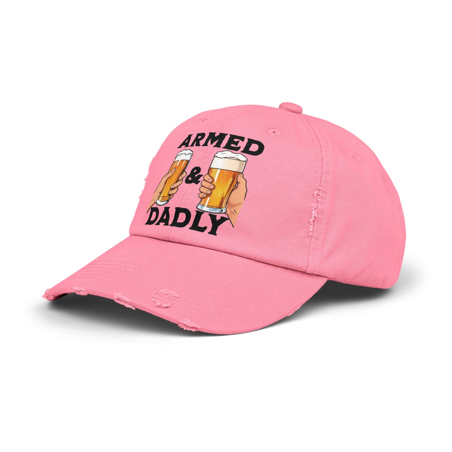 ARMED AND DADLY Distressed Cap