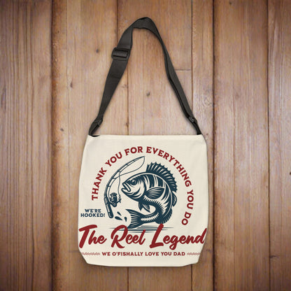 The Reel Legend Adjustable Tote Bag