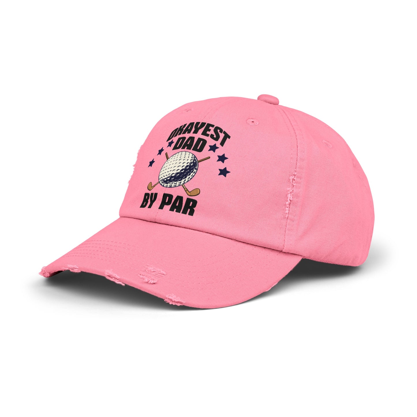 OKAYEST DAD BY PAR Distressed Cap