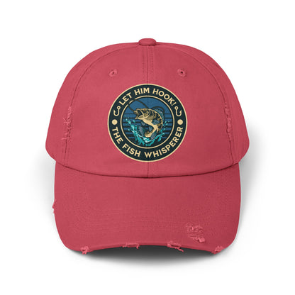 LET HIM HOOK! The Fish Whisperer - Distressed Fishing Cap