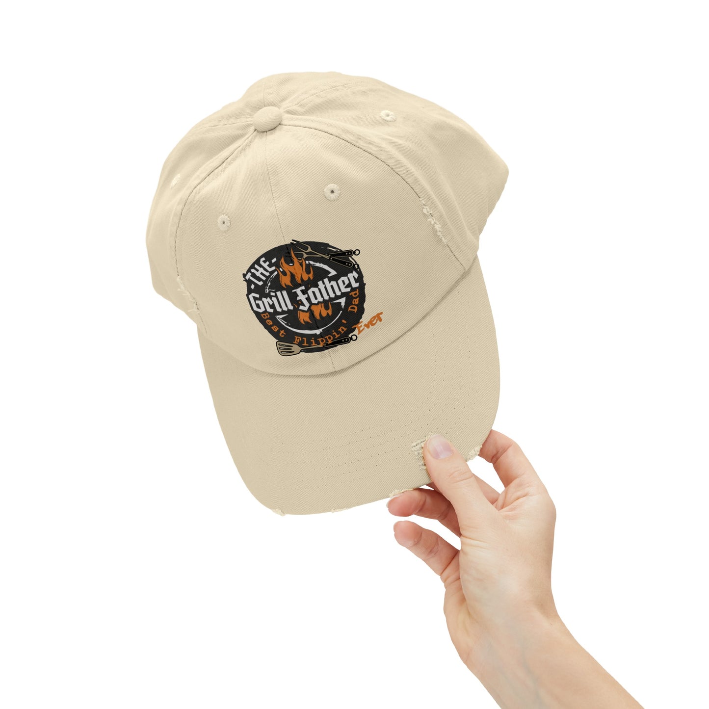 THE GRILL FATHER BBQ - Distressed Cap