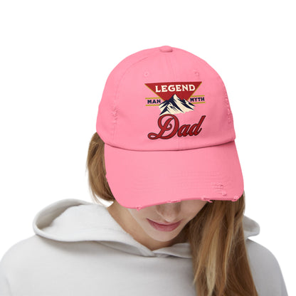 Man Myth Legend DAD Distressed Cap