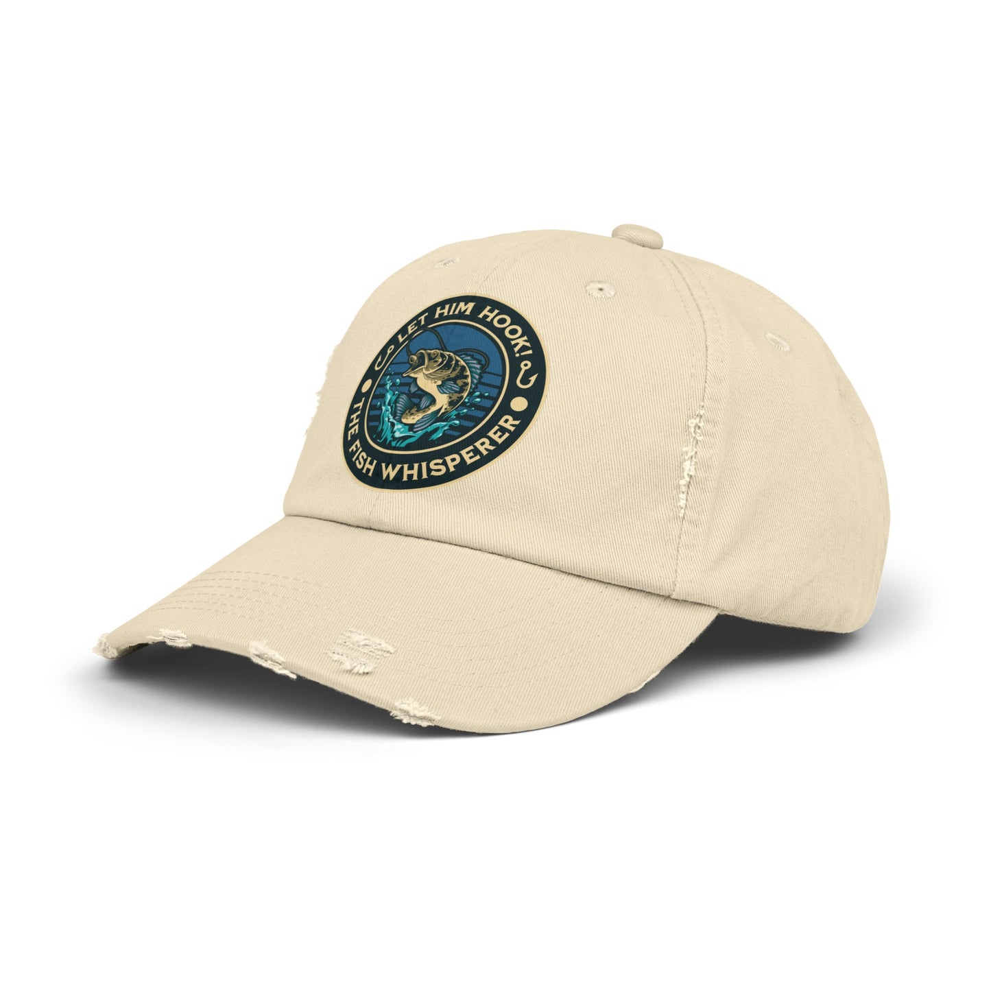 LET HIM HOOK! The Fish Whisperer - Distressed Fishing Cap