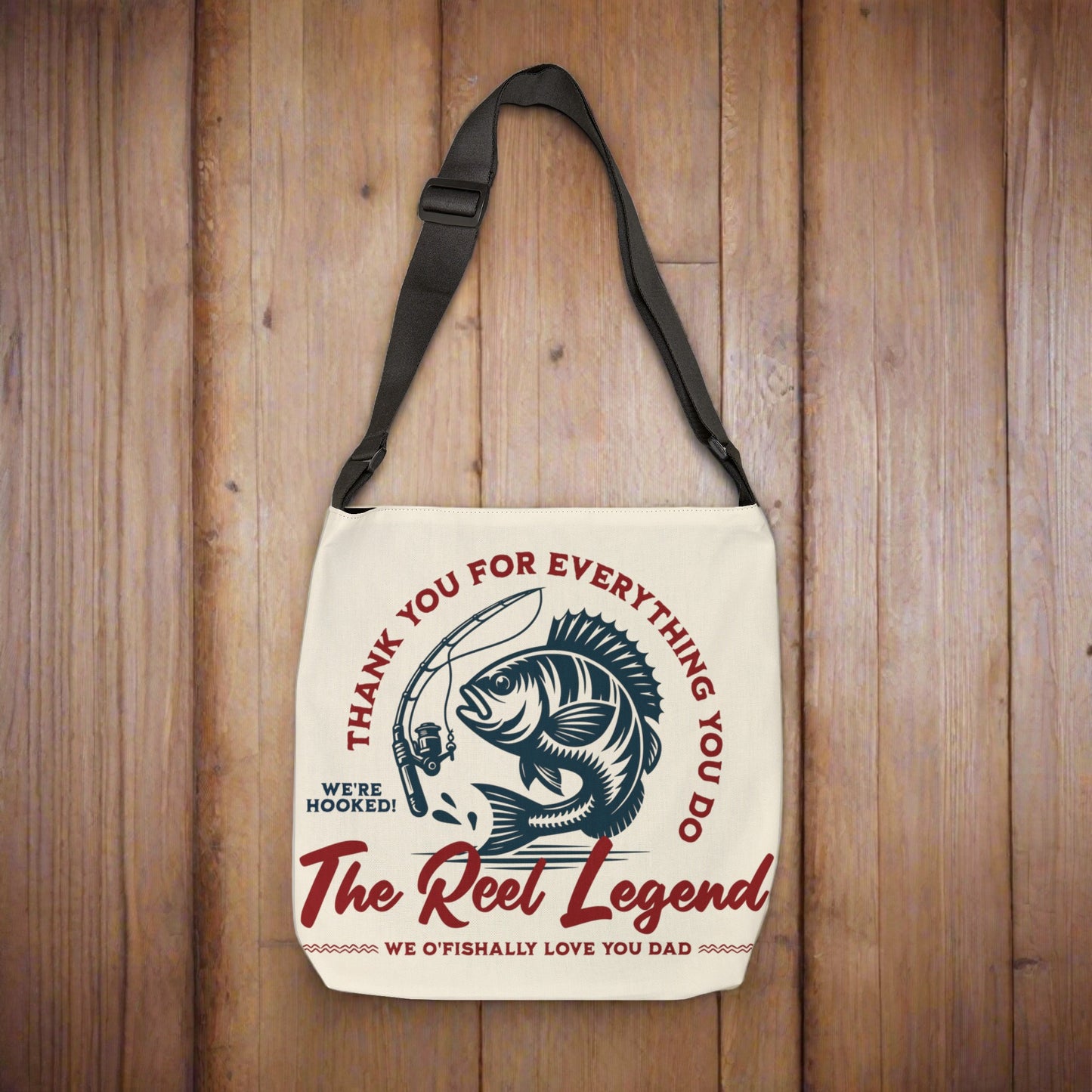 The Reel Legend Adjustable Tote Bag