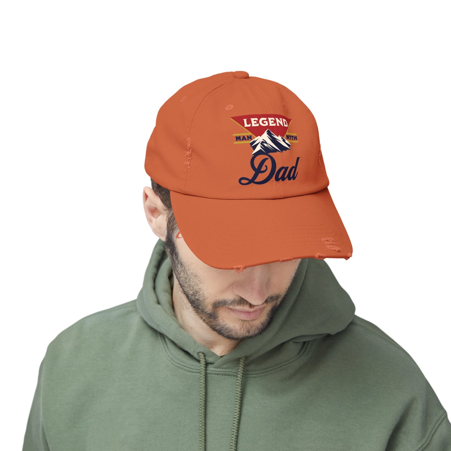 Man Myth Legend DAD Distressed Cap