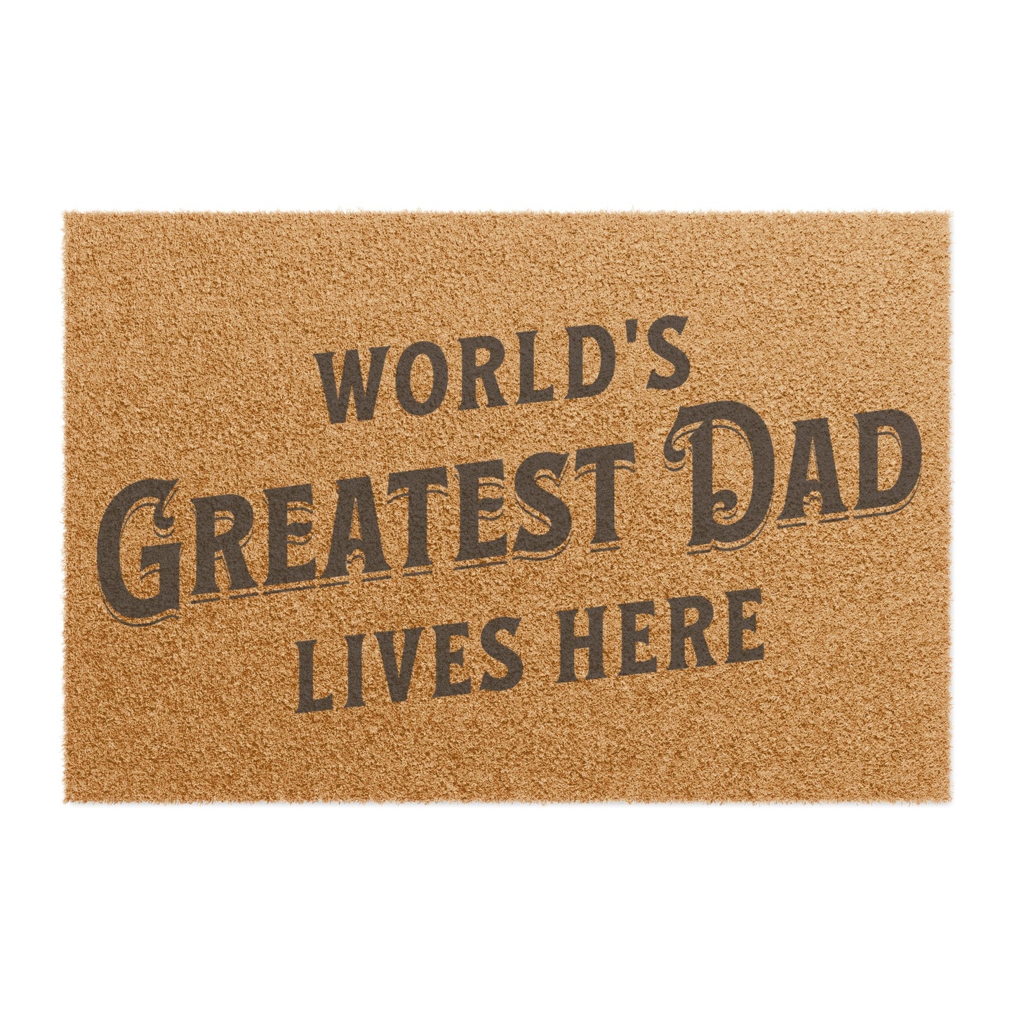 World's Greatest Dad Welcome Doormat