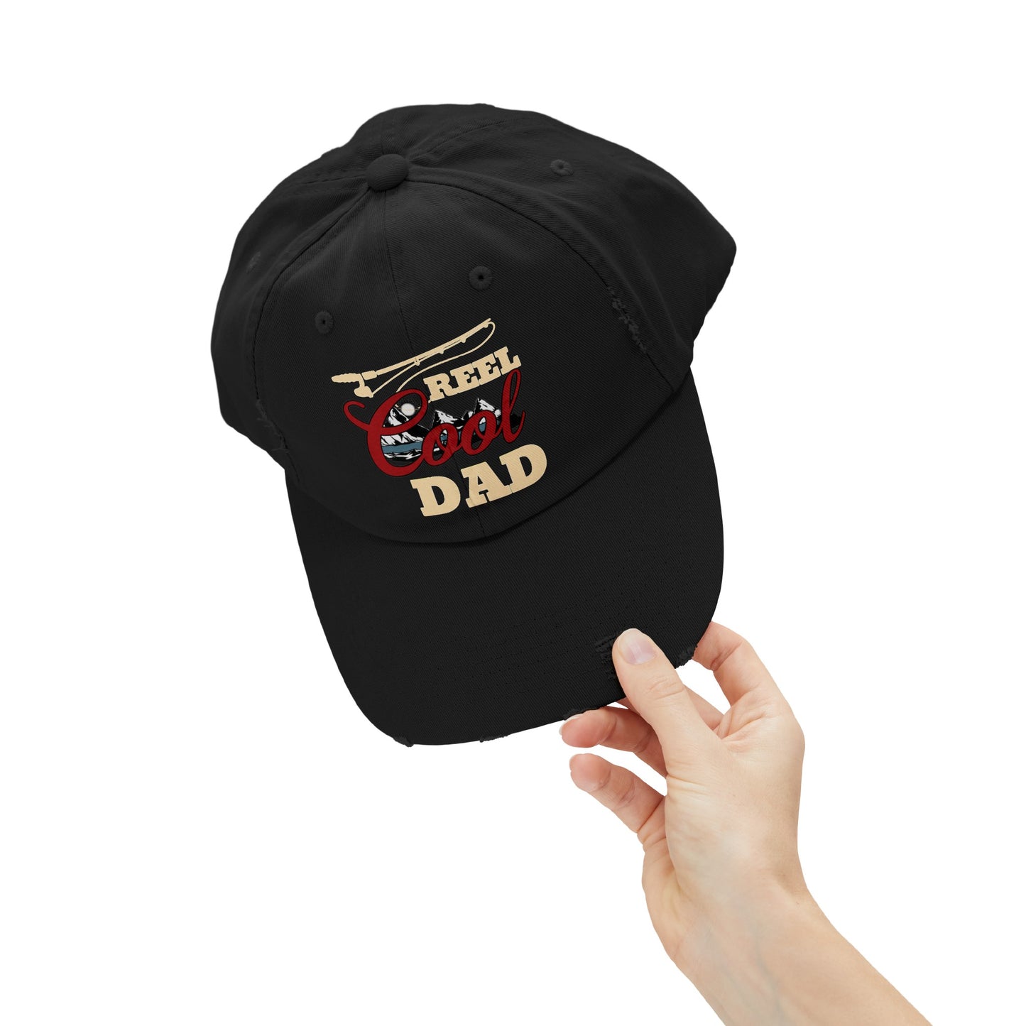 REEL COOL DAD Distressed Cap