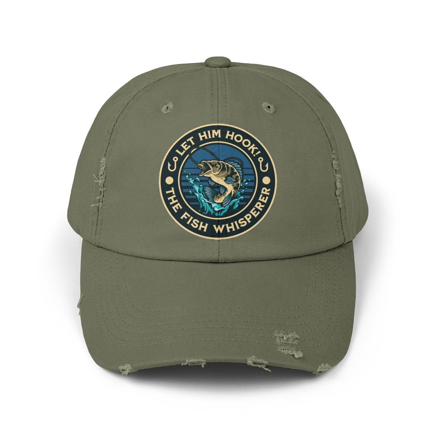 LET HIM HOOK! The Fish Whisperer - Distressed Fishing Cap