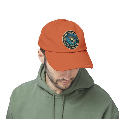 LET HIM HOOK! The Fish Whisperer - Distressed Fishing Cap