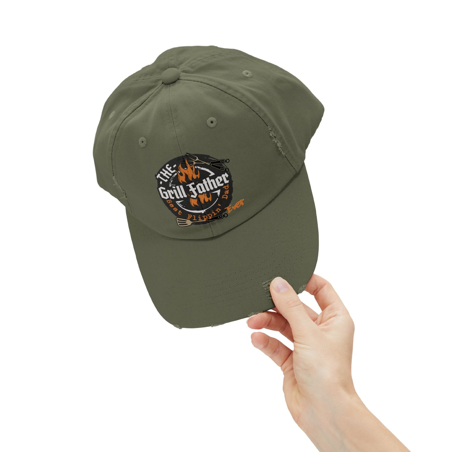 THE GRILL FATHER BBQ - Distressed Cap