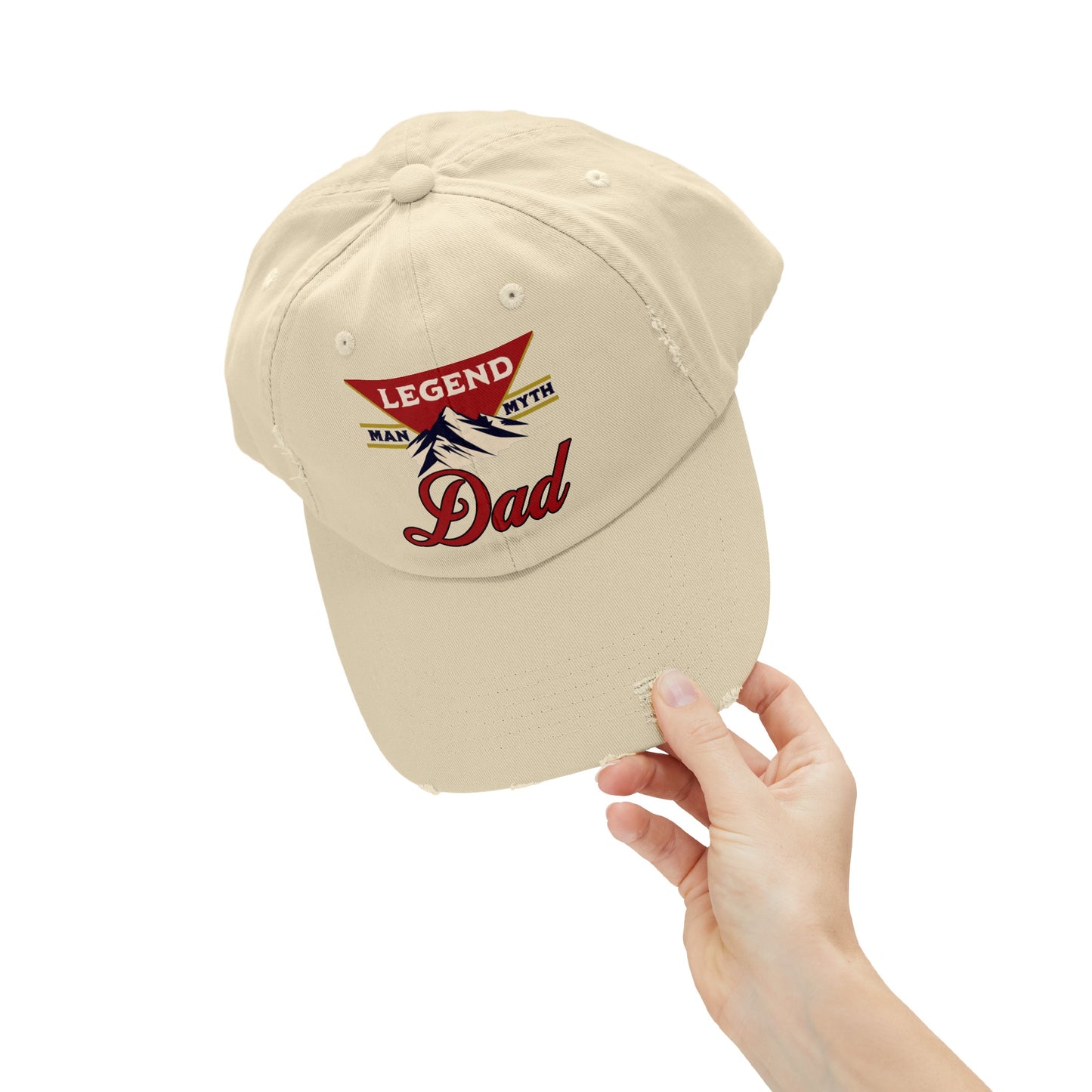 Man Myth Legend DAD Distressed Cap