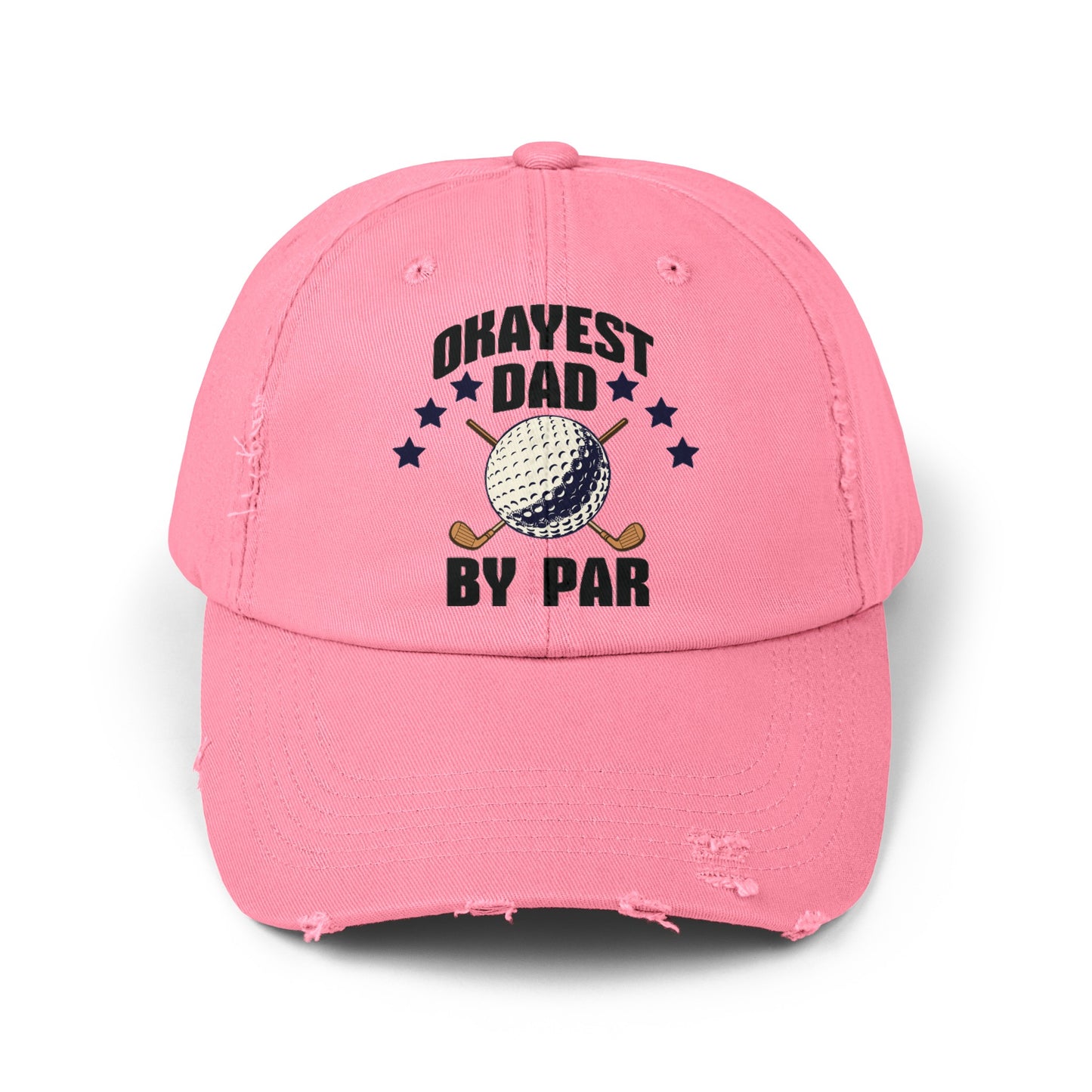 OKAYEST DAD BY PAR Distressed Cap