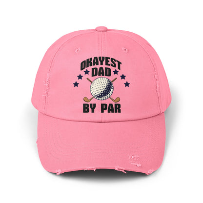 OKAYEST DAD BY PAR Distressed Cap