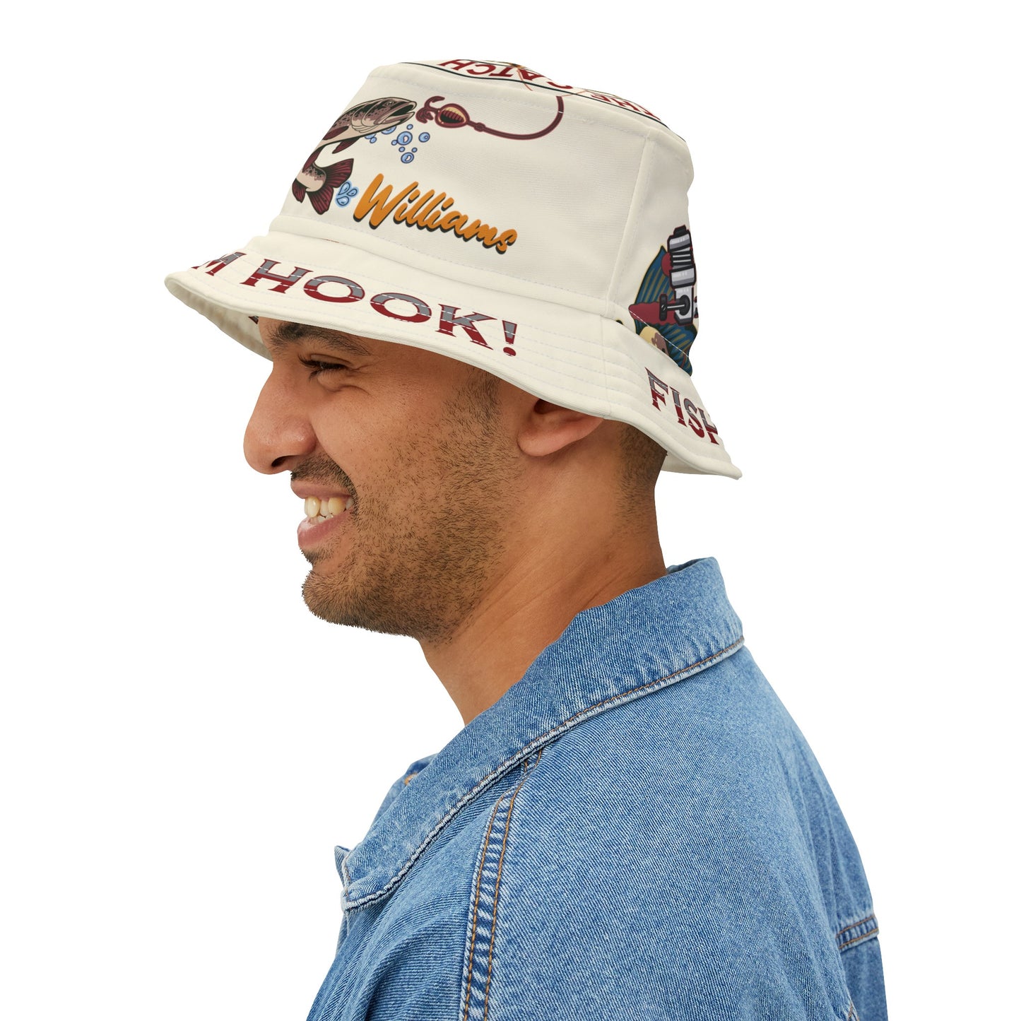 [Personalized Name] Let Him Hook! - Bucket Hat